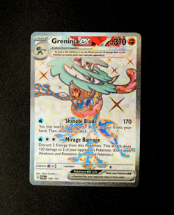Pokemon Card TCG - Greninja EX 198/167 - Twilight Masquerade - Ultra Rare - NM ⭐ - Image 1
