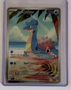Pokemon TCG Misty's Lapras Holo Card 194/182 Sv10: Destined Rivals - Image 1