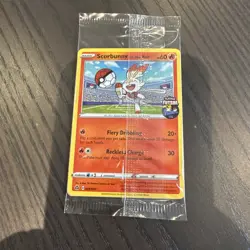 Pokemon TCG Scorbunny Promo Card On the Ball, Futsal, Sealed, 004/005 - Image 1