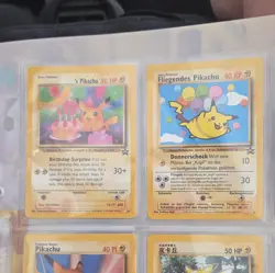 Nintendo Pokemon TCG Pikachu World Collection 9-Card Promo Holo Set 2000 - Image 3