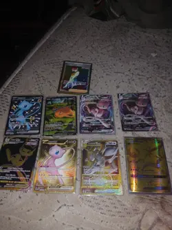 pokemon card Lot Mews Charizard Elesas Sparkle Lunlula And Arceus V Star - Image 1