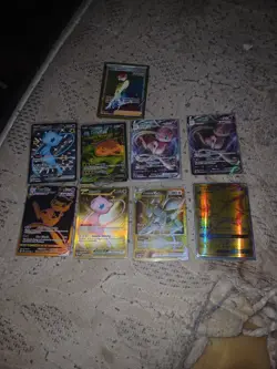 pokemon card Lot Mews Charizard Elesas Sparkle Lunlula And Arceus V Star - Image 3