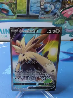Stoutland V - 157/163 - Pokemon Battle Styles Sword & Shield Full Art Card NM - Image 1