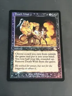 MTG magic cards 1x Death Wish - Foil Judgment NM-Mint, English - Image 1