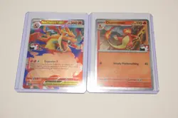 Mega Charizard Y ex 022/217 Prize Pack Series Cards Holo + Charmeleon Cosmo Holo - Image 1