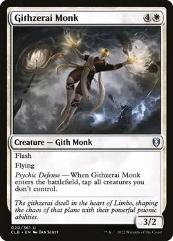 MTG Githzerai Monk (20/1080) Commander Legends Battle for Baldur's Gate LP - Image 1
