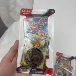 Pokemon TCG Obsidian Flames Blister Pack 3 Promo Cards New Sealed x 2 - Pawni 1x - Image 2