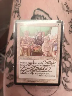 Silver Signed Cornered Market HP Mercadian Masques Artist Edward P Beard, Jr MTG - Image 1