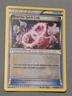 POKEMON MEWTWO SPIRIT LINK 144/162 REVERSE HOLO TRAINER BREAKTHROUGH NM - Image 1