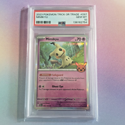 PSA 10 Pokemon 2023 Mimikyu & Pikachu Trick or Trade Sequential Certs - Image 3