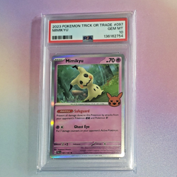 PSA 10 Pokemon 2023 Mimikyu & Pikachu Trick or Trade Sequential Certs - Image 4