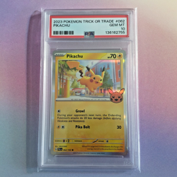 PSA 10 Pokemon 2023 Mimikyu & Pikachu Trick or Trade Sequential Certs - Image 5