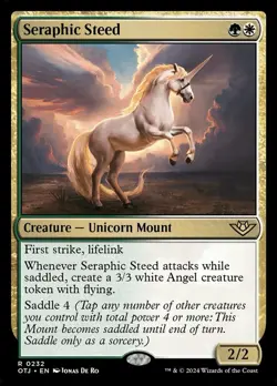 🧙Seraphic Steed R 0232 OTJ Outlaws Of Thunder Junction MTG - Image 1
