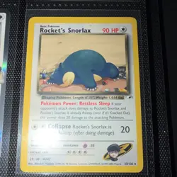 Pokemon TCG Rocket's Snorlax 033/132 Gym Heroes Rare Regular EN - Image 1