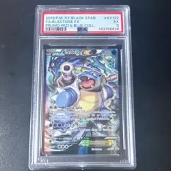 Pokemon TCG 2016 XY Black Star Promo Blastoise EX XY122 Holo PSA 5 English - Image 1