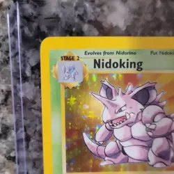 Pokemon TCG Nidoking Base Set 11/102 Holo Rare English 1999 WOTC 90HP Stage 2 - Image 2