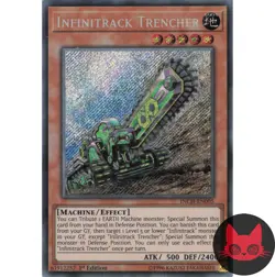 Yugioh Infinitrack Trencher INCH-EN005 Secret Rare 1st Edition NM - Image 1
