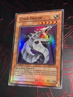 🩸 Cyber Drache CRV-DE015 1. Auflage Ultra Rare HOLO BLEED Yugioh - Image 2