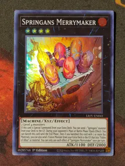 Yugioh Springans Merrymaker LIOV-EN041 Super Rare 1st Edition NM - Image 1