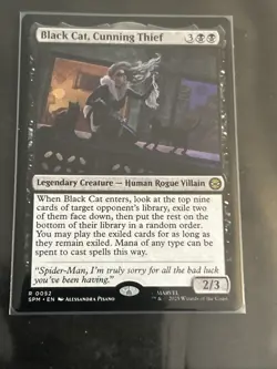 Black Cat, Cunning Thief 52 MTG Marvel's Spider-Man Non-Foil NM/M - Image 1