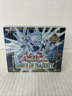 Yugioh Dawn of Majesty Booster Box 1st Edition Brand New Factory Sealed F6 - Image 1