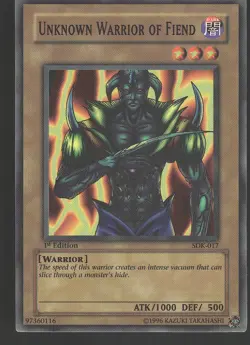 Unknown Warrior of Fiend SDK-017 Starter Deck: Kaiba Yu-Gi-Oh 1st Edition NM - Image 1