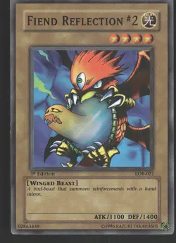 Fiend Reflection #2 LOB-021 The LOB White Dragon Yu-Gi-Oh 1st Edition NM - Image 1