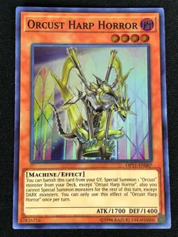 YUGIOH ORCUST HARP HORROR OP11-EN007 SUPER (NM) - Image 1