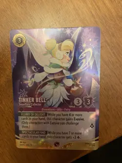 Disney Lorcana Tinker Bell - Snowflake Collector 34/P3 Legendary Cold Foil EN - Image 3