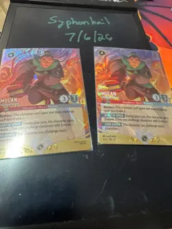 Disney Lorcana Challenge Promo Mulan - Charging Ahead Foil DLC x1 - Image 1