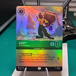Disney Lorcana TCG Goofy - Set for Adventure Ursula's Return Cold Foil Rare - Image 1