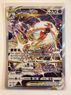 Deoxys VSTAR GG46/GG70 SWSH: Crown Zenith: Galarian Gallery Holo Ultra Rare NM/M - Image 1