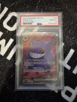 Gengar ex Temporal Forces Ultra Rare 193/162 PSA 10 Gem Mint Pokemon TCG - Image 1
