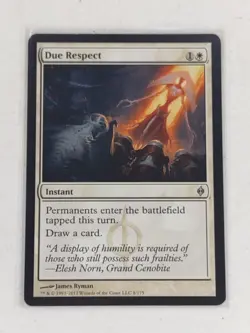 Due Respect - New Phyrexia (NPH) MTG Magic the Gathering (NM+) - Image 1