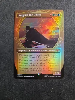 Aragorn, the Uniter Showcase MTG: the Lord of the Rings Foil - Image 1