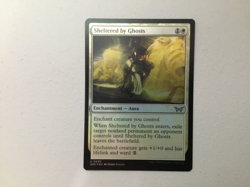 MTG Sheltered by Ghosts - Foil, Duskmourn: House of Horror, Lightly Played, Engl - Image 1