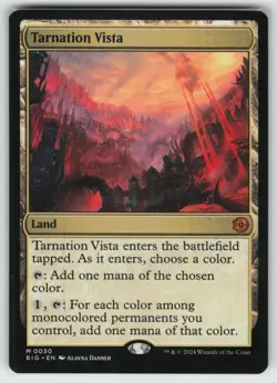 MTG Tarnation Vista Normal Outlaws of Thunder Junction: The Big Score # 30 NM - Image 1