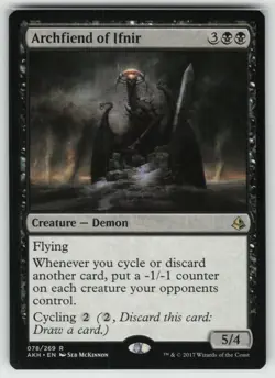 MTG Archfiend of Ifnir Normal Amonkhet # 78 NM - Image 1
