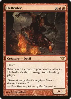 2x Hellrider Dark Ascension MP MTG - Image 1