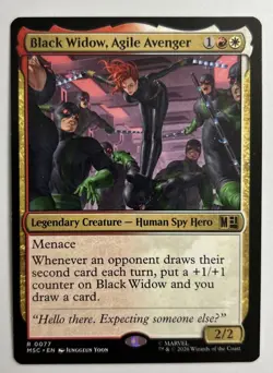 Black Widow, Agile Avenger (Rare MSC 77) Commander: Marvel Super Heroes 2026 - Image 2