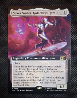 MTG Silver Surfer Galactus' Herald Extended Art Marvel Super Heroes - Image 1