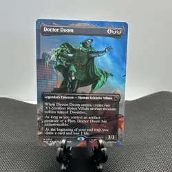 MTG Doctor Doom (Borderless) Marvel Super Heroes Mythic Regular Black EN - Image 1