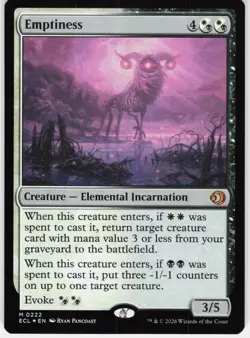 Emptiness 222 Mythic Lorwyn Eclipsed Magic: The Gathering Foil Near Mint - Image 1
