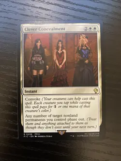 Clever Concealment 0236 Commander Final Fantasy Rare Magic The Gathering NM - Image 1
