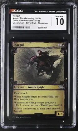 Nazgul 0728 CGC 10 Lord of the Rings Tales of Middle-Earth Showcase Scroll Foil - Image 1