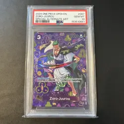 Zoro-Juurou PSA 10 OP09 SP SR Alternate Art One Piece CCG OP05-067 English - Image 1