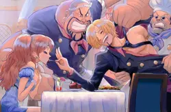 Anime one piece sanpu carne charlotte pudding Playmat Gaming Mat Desk 7050 - Image 1