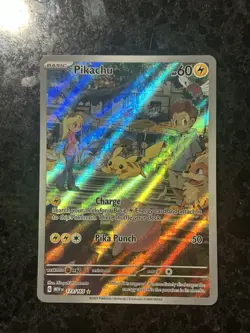 Pokemon Pikachu 173/165 Illustration Rare Full Art Holo Scarlet & Violet 151 - Image 1