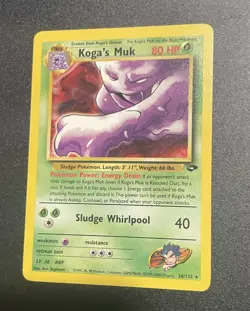 Pokemon Card - Koga's Muk Gym Challenge 26/132 Rare LP - Image 1