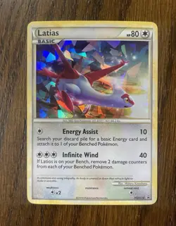 2010 Pokemon Latias HGSS10 Cracked Ice Holo Promo LP - Holo Bleed Rare - Image 1